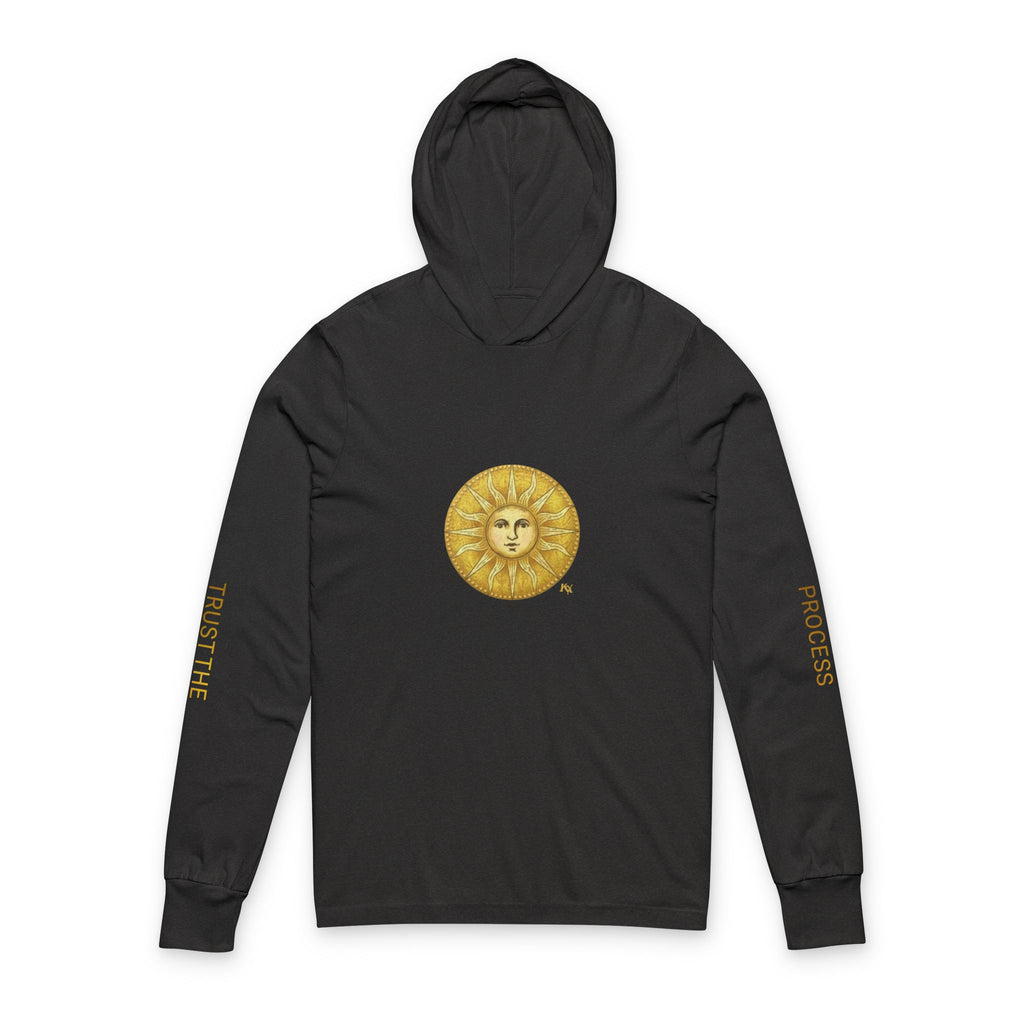 Gold Sun Hooded Long Sleeve Tee