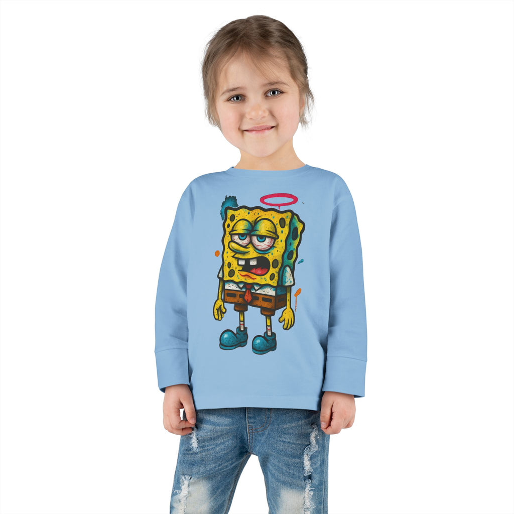 Toddler Long Sleeve Tee — Cartoon SpongeBob
