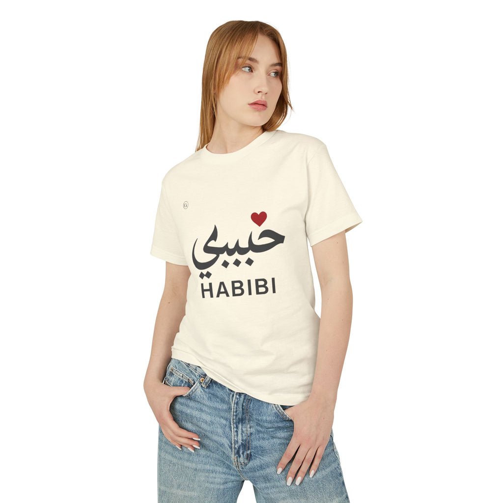 Habibi Tee — Arabic "Habibi" Love Shirt with Heart