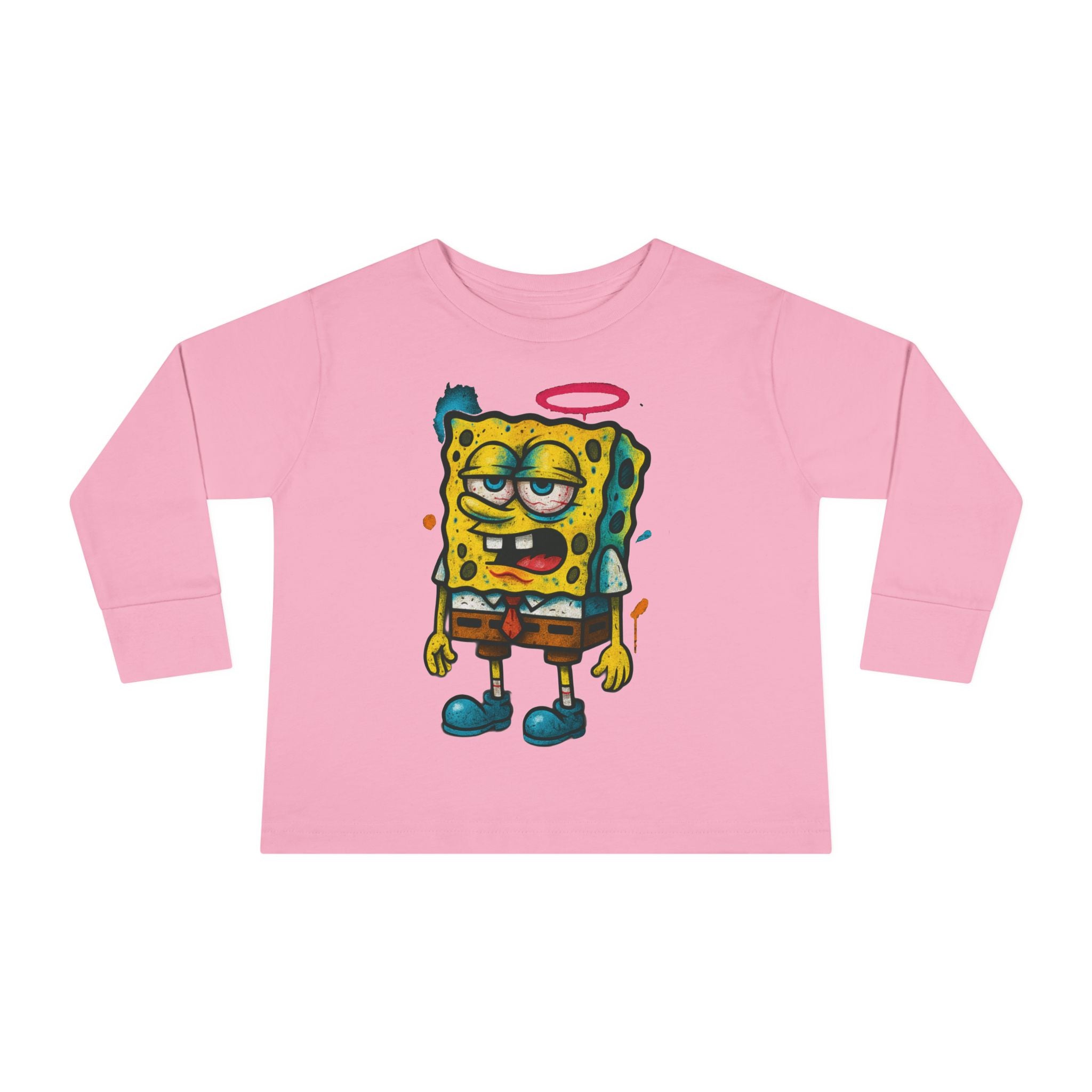 Toddler Long Sleeve Tee — Cartoon SpongeBob