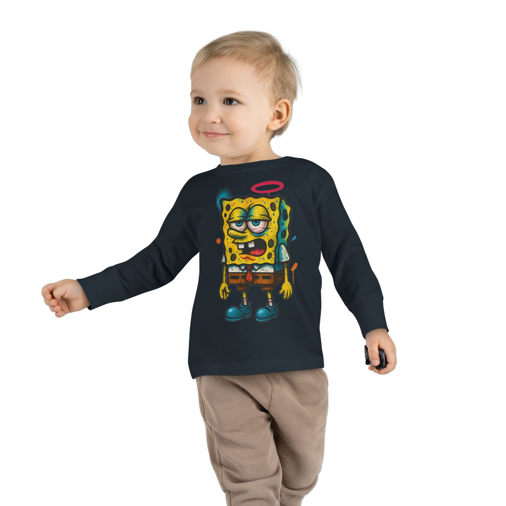 Toddler Long Sleeve Tee — Cartoon SpongeBob