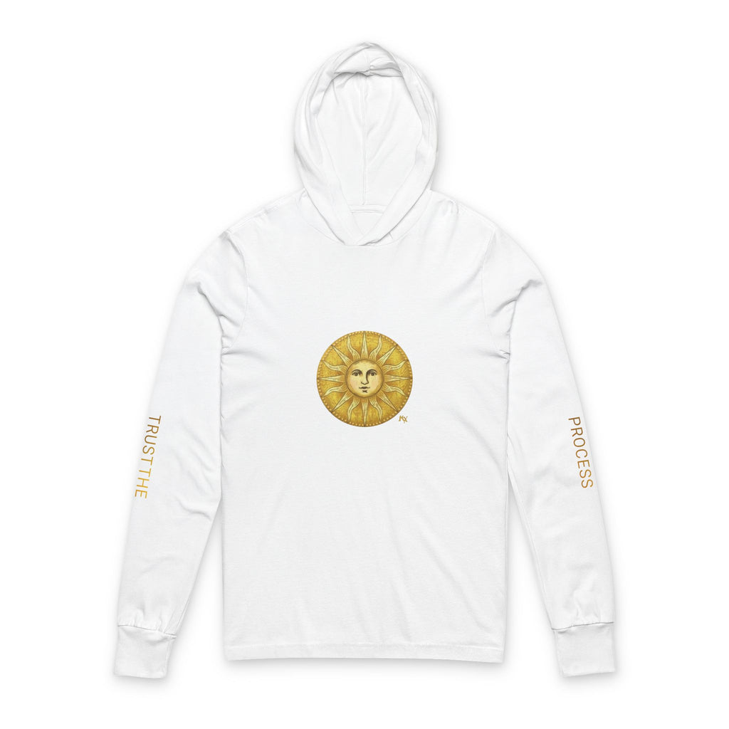 Gold Sun Hooded Long Sleeve Tee