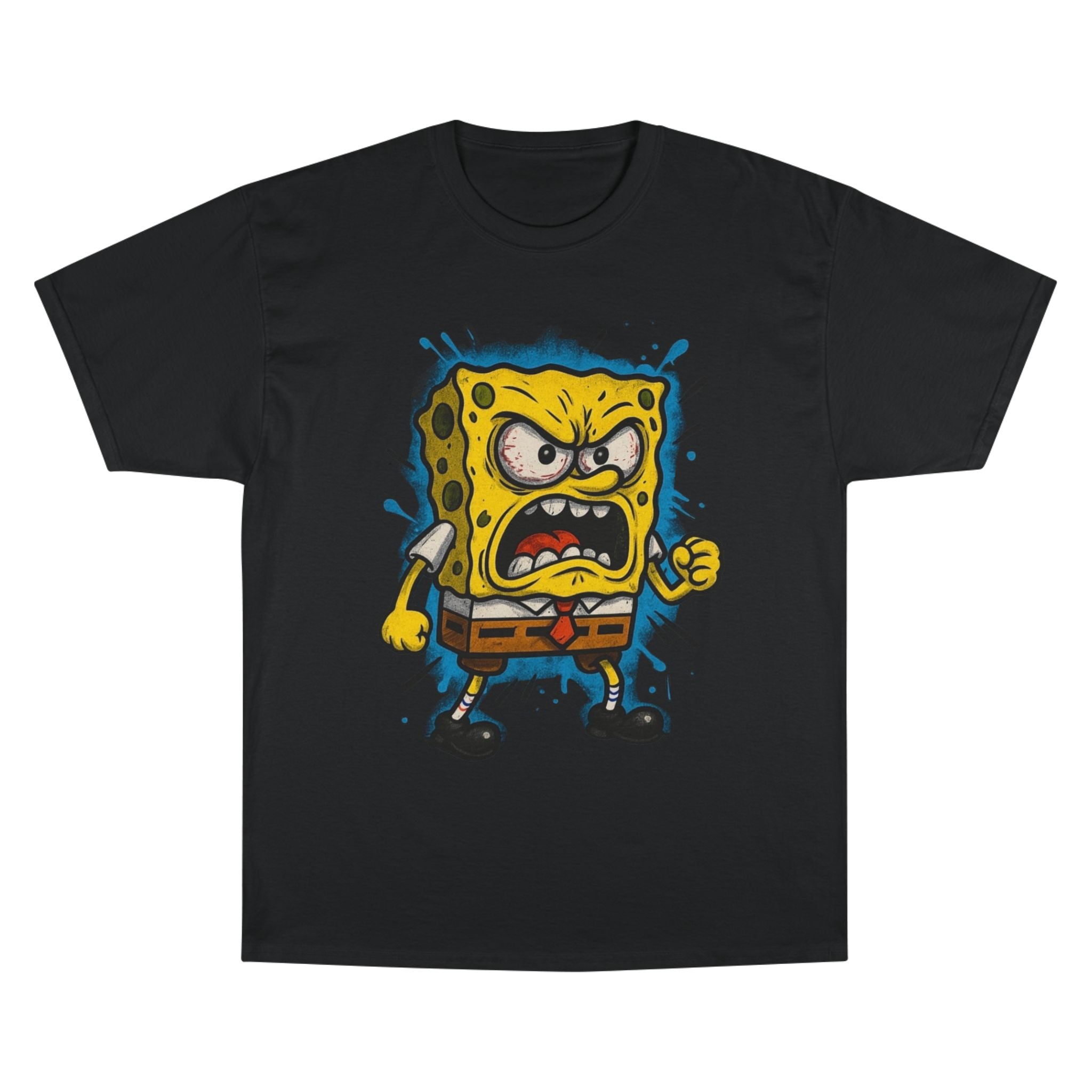 Angry Sponge Cartoon T-Shirt