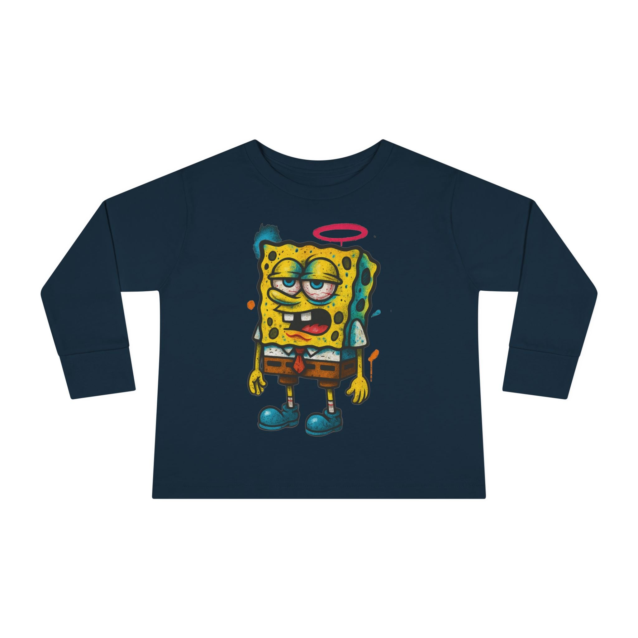 Toddler Long Sleeve Tee — Cartoon SpongeBob