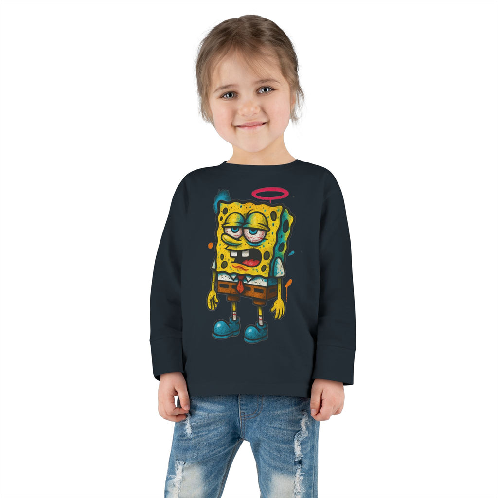 Toddler Long Sleeve Tee — Cartoon SpongeBob