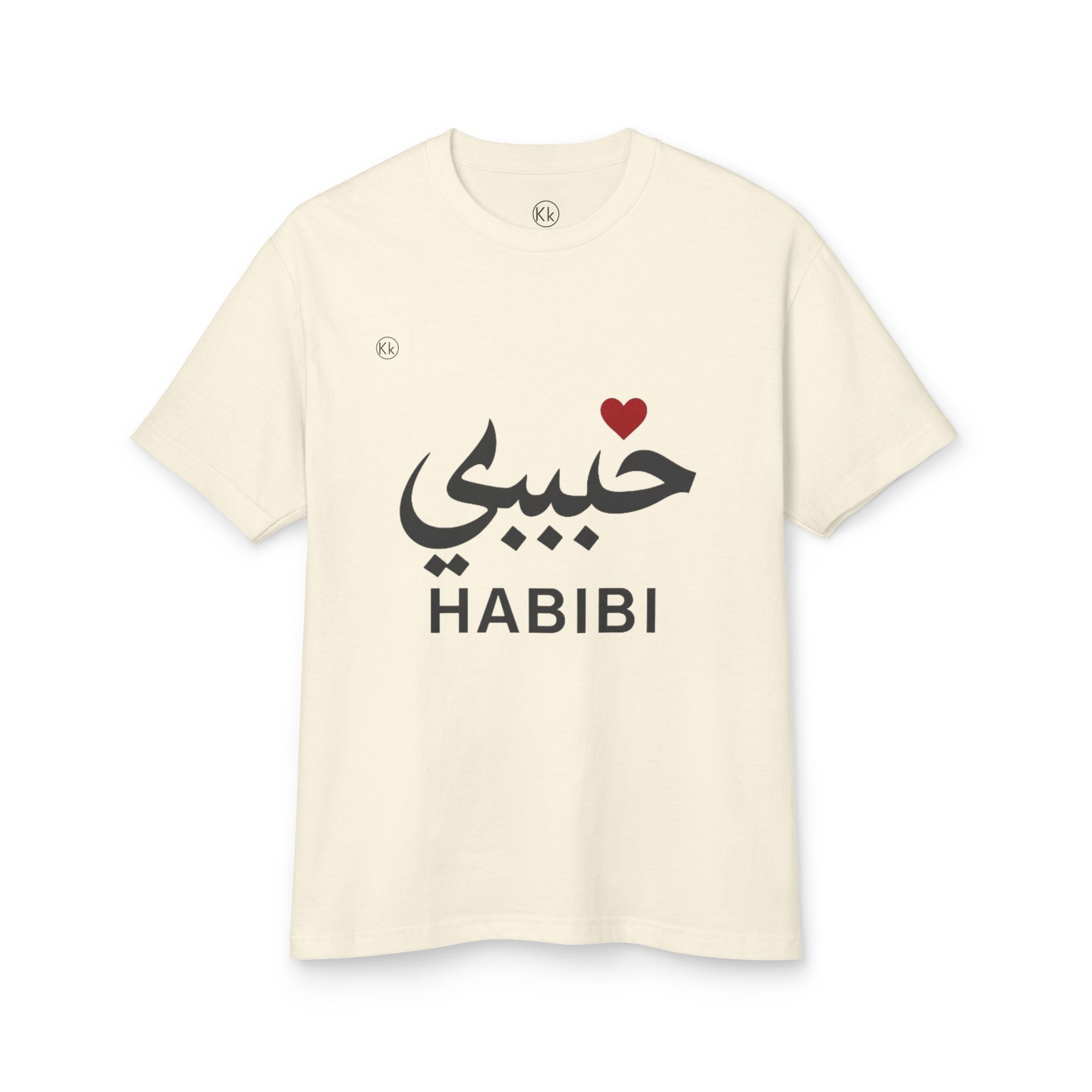 Habibi Tee — Arabic "Habibi" Love Shirt with Heart