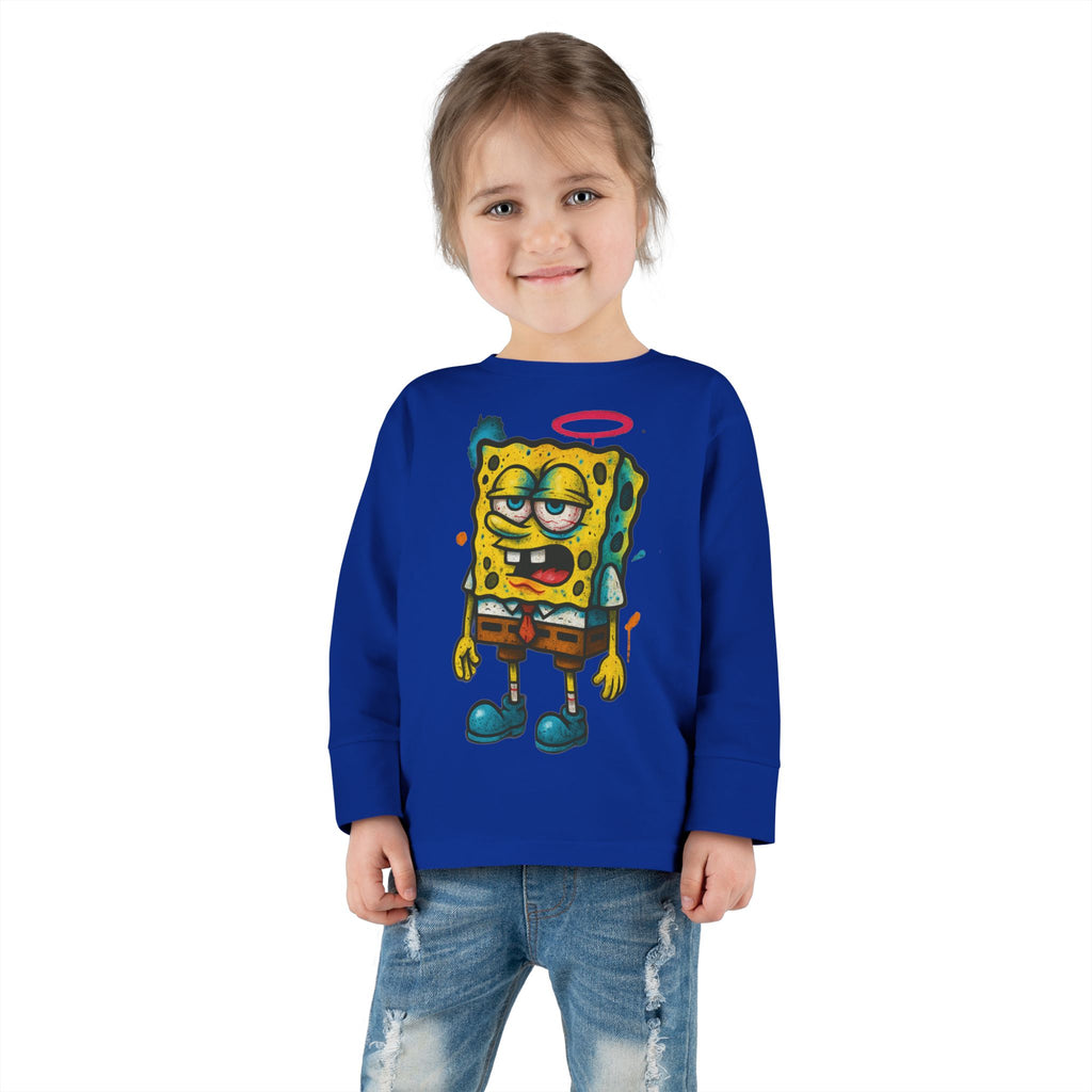 Toddler Long Sleeve Tee — Cartoon SpongeBob
