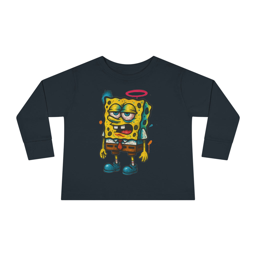Toddler Long Sleeve Tee — Cartoon SpongeBob