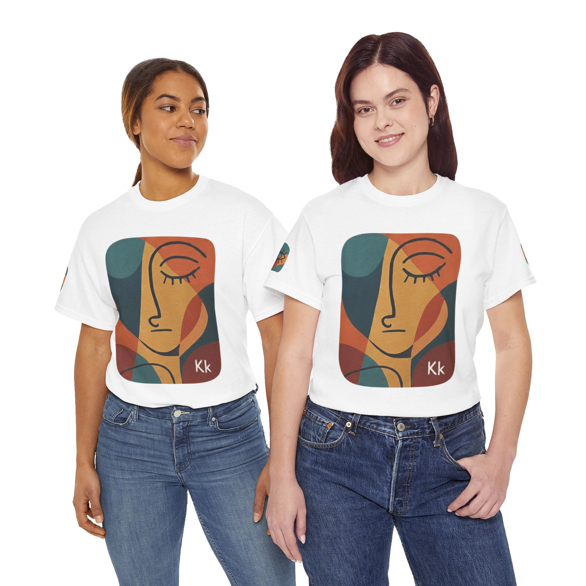 Abstract Cubist Face T-Shirt