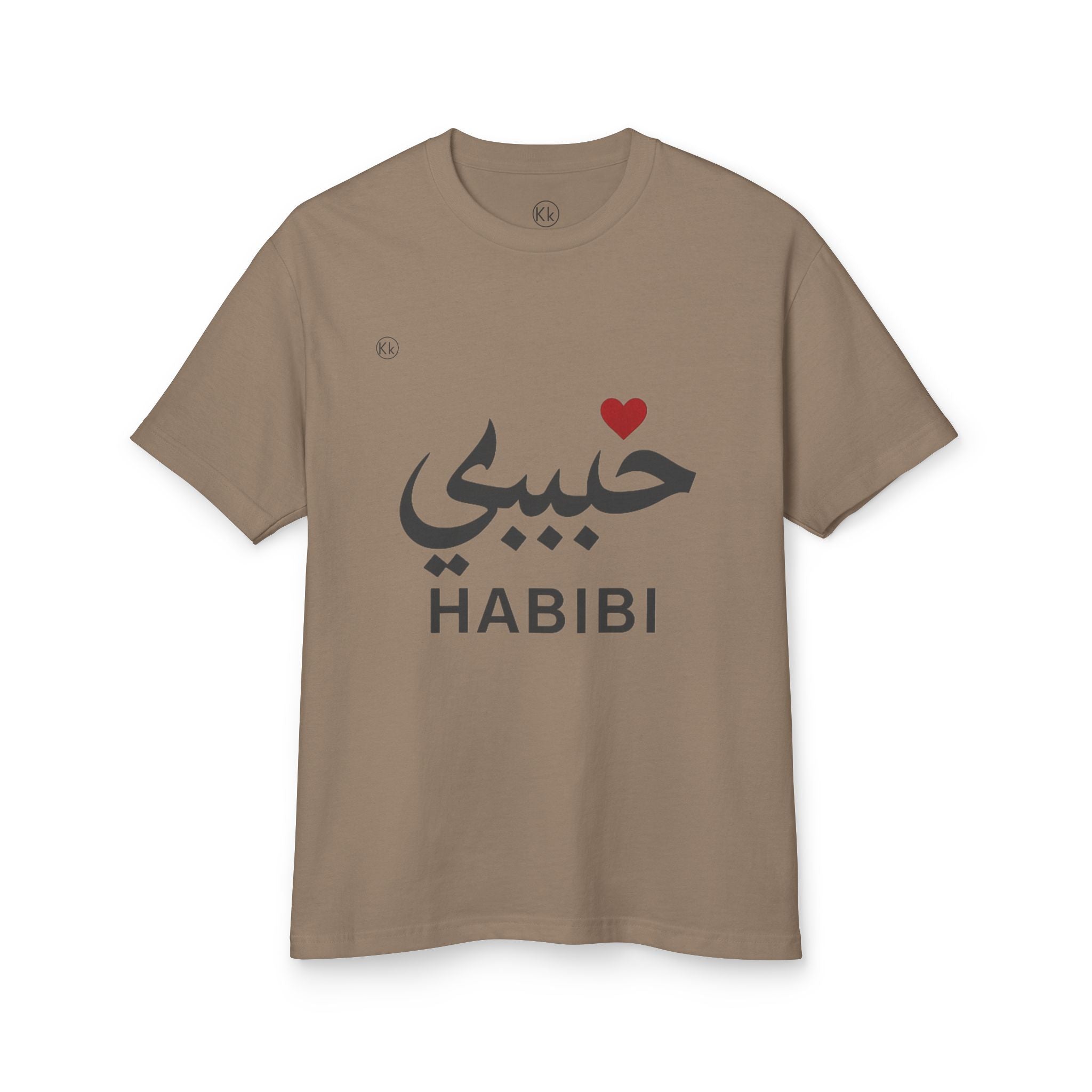 Habibi Tee — Arabic "Habibi" Love Shirt with Heart