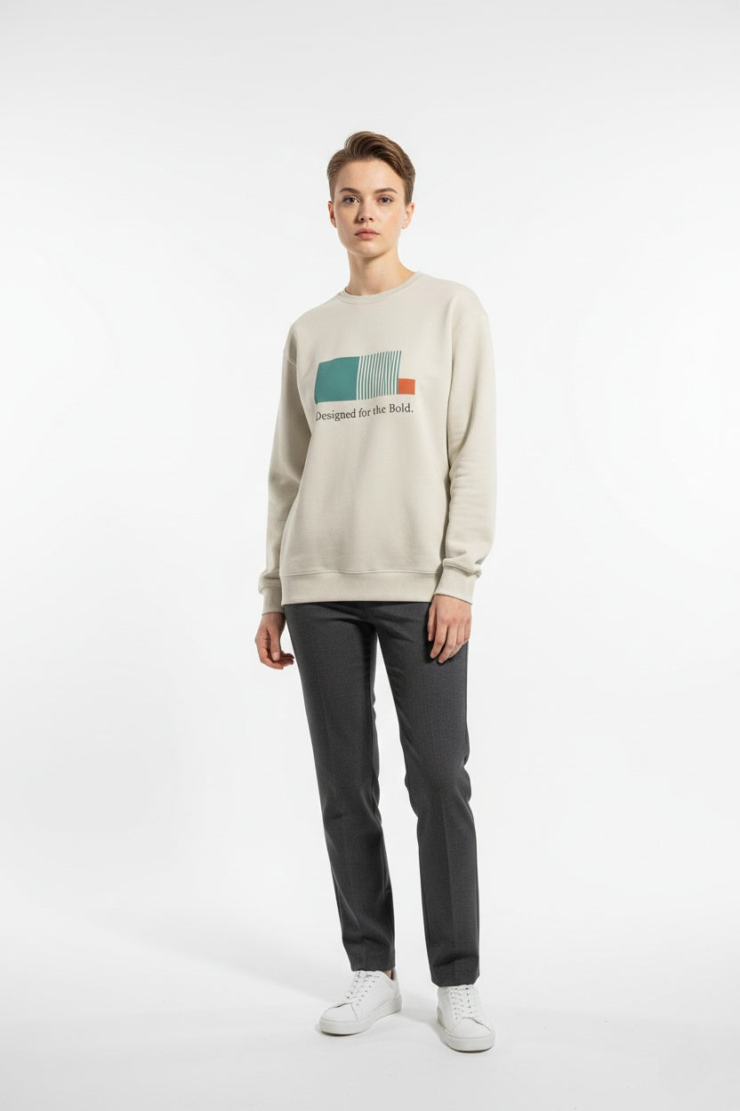 Crewneck Sweatshirt 'Designed for the Bold'