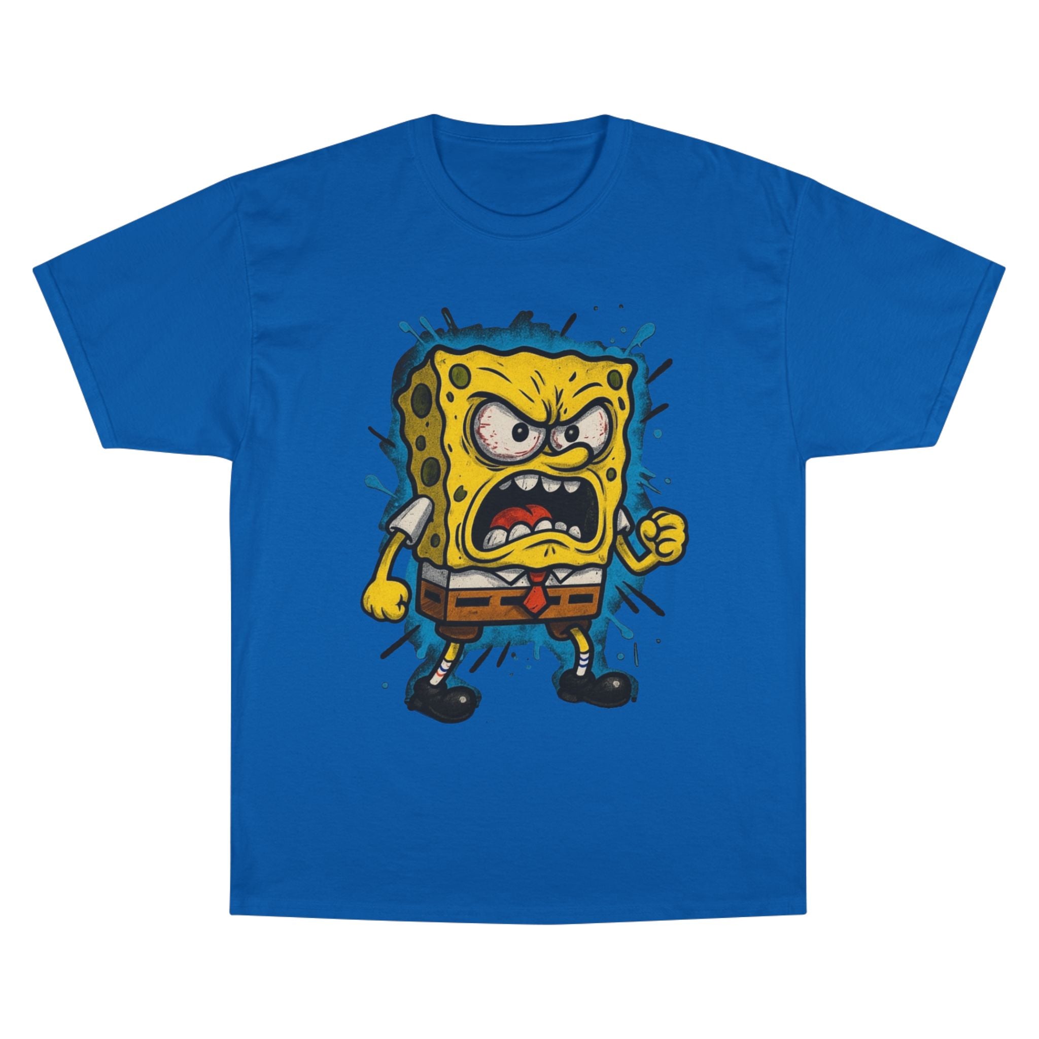 Angry Sponge Cartoon T-Shirt