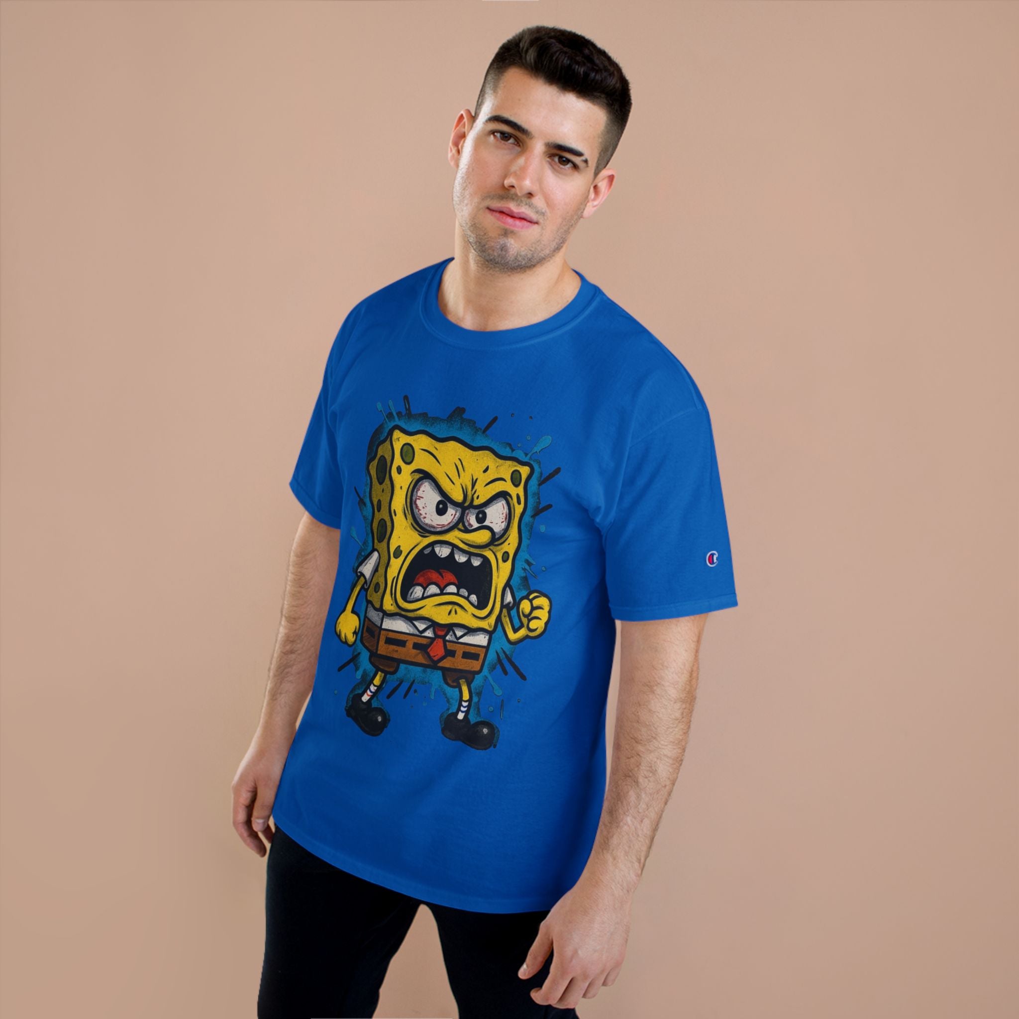 Angry Sponge Cartoon T-Shirt