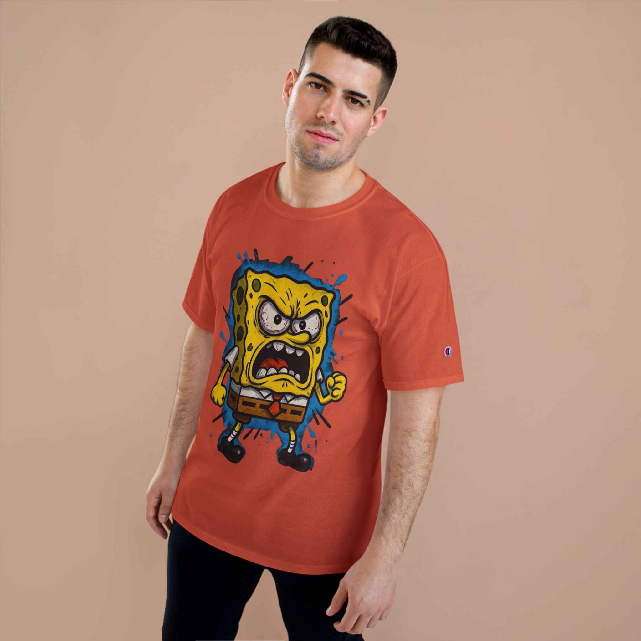 Angry Sponge Cartoon T-Shirt