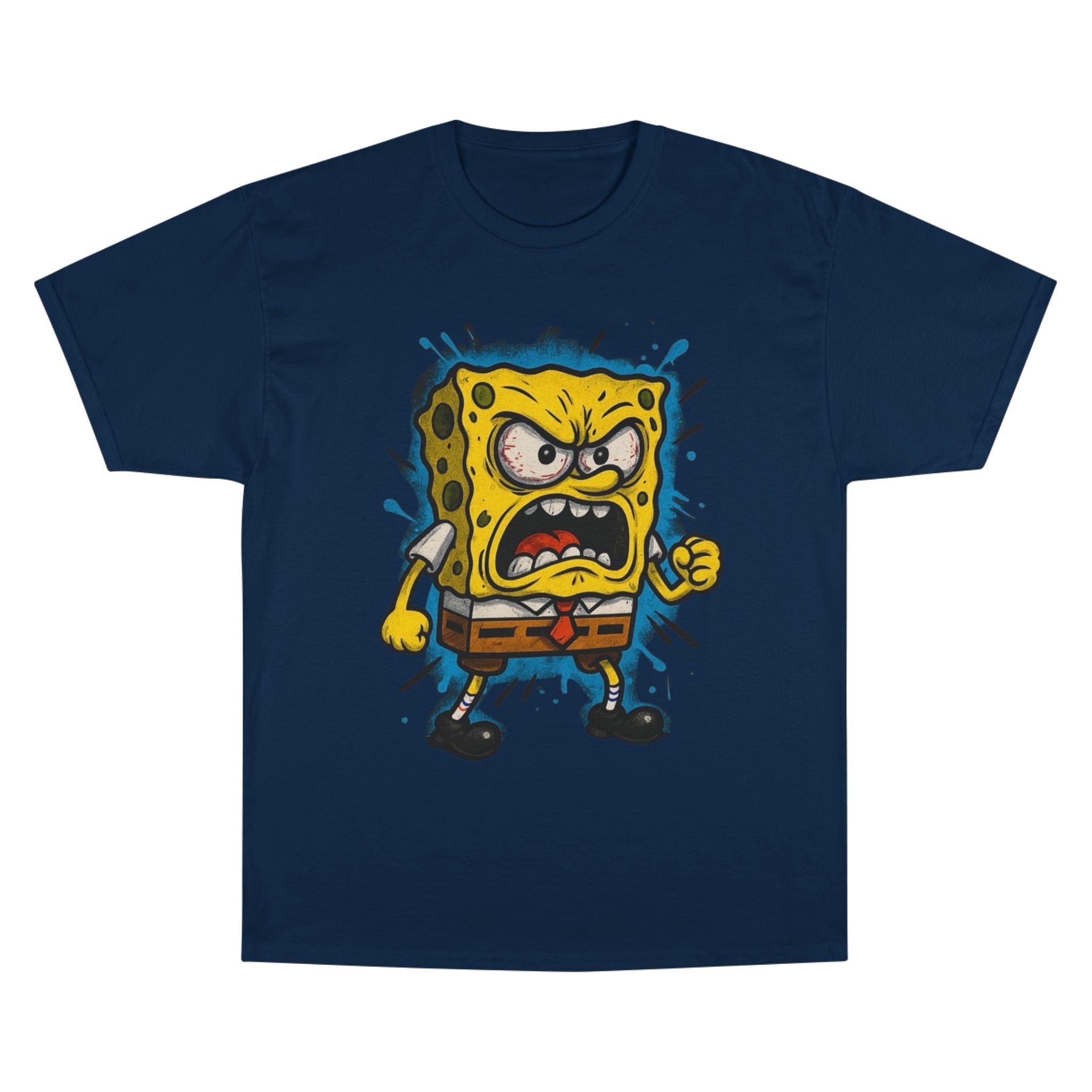 Angry Sponge Cartoon T-Shirt
