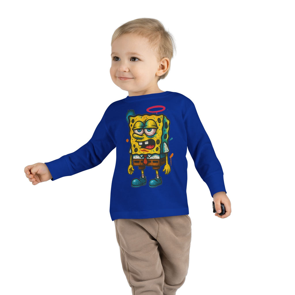 Toddler Long Sleeve Tee — Cartoon SpongeBob