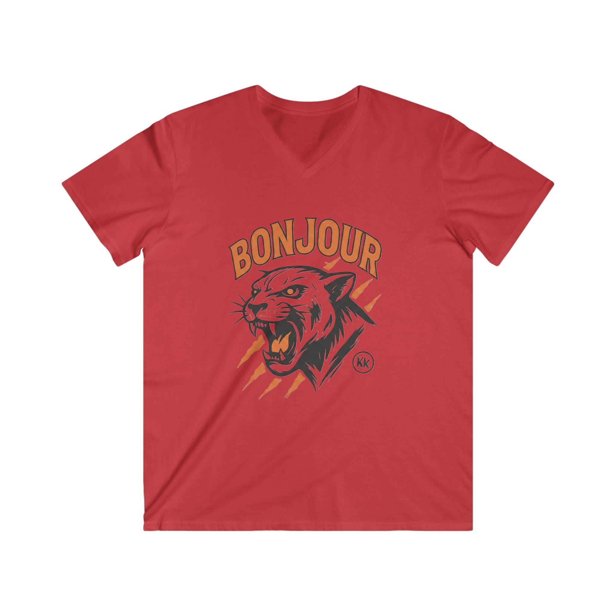 Bonjour Roaring Tiger V-Neck Tee