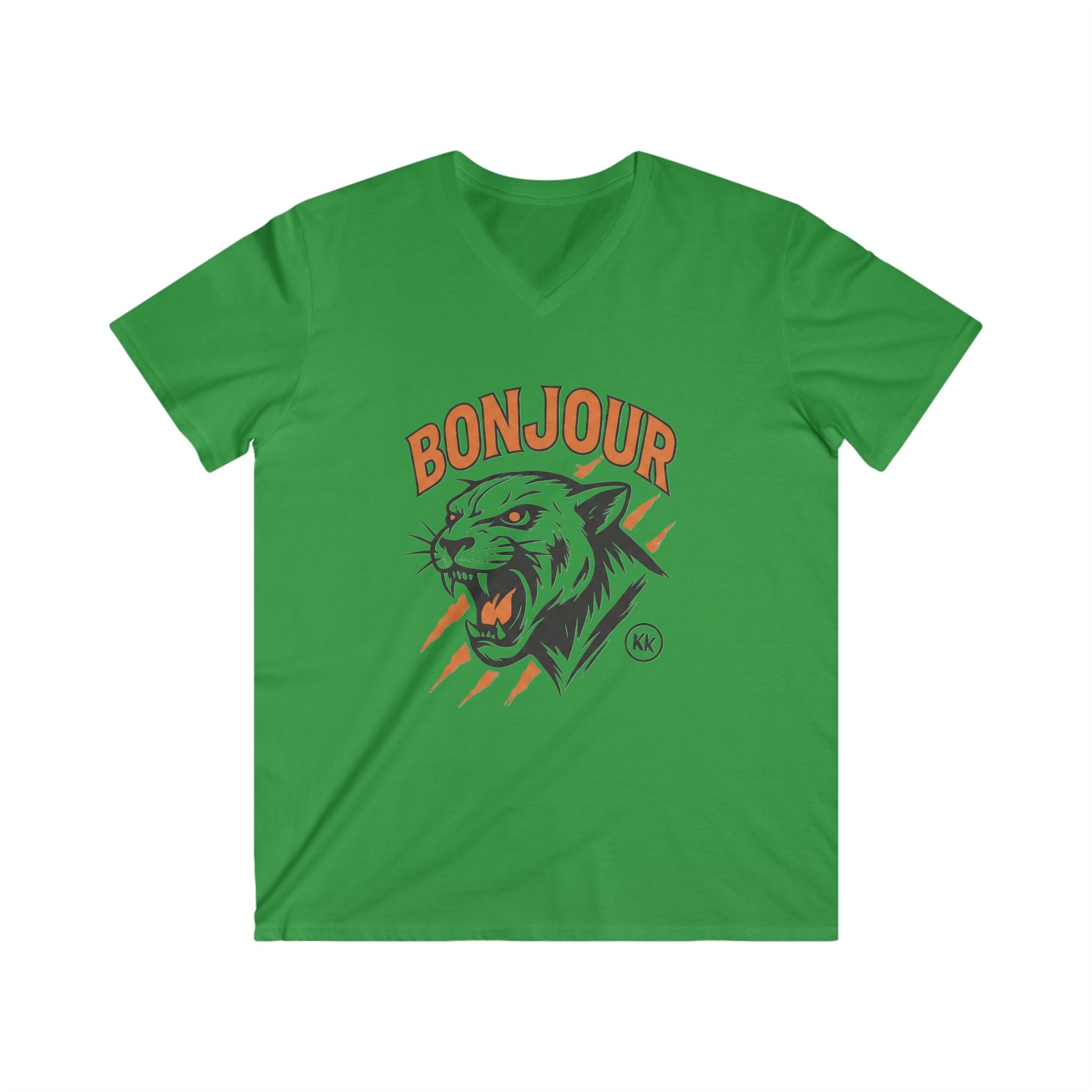 Bonjour Roaring Tiger V-Neck Tee