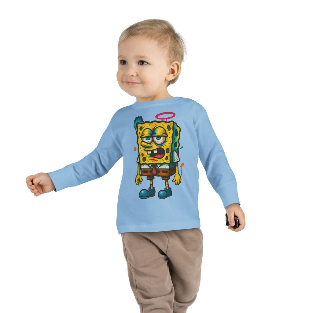 Toddler Long Sleeve Tee — Cartoon SpongeBob