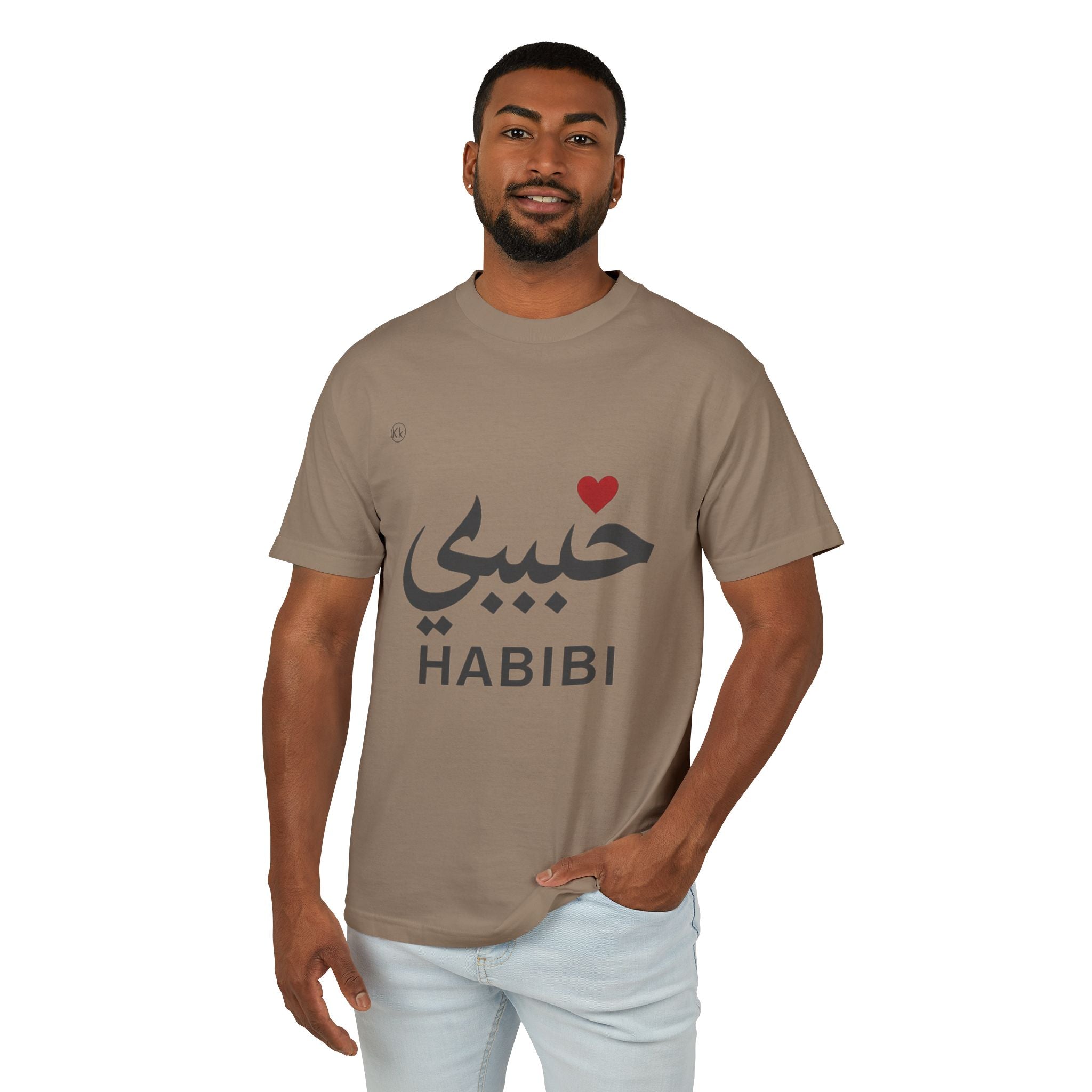 Habibi Tee — Arabic "Habibi" Love Shirt with Heart