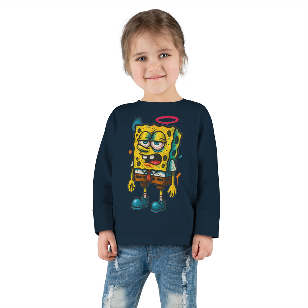 Toddler Long Sleeve Tee — Cartoon SpongeBob